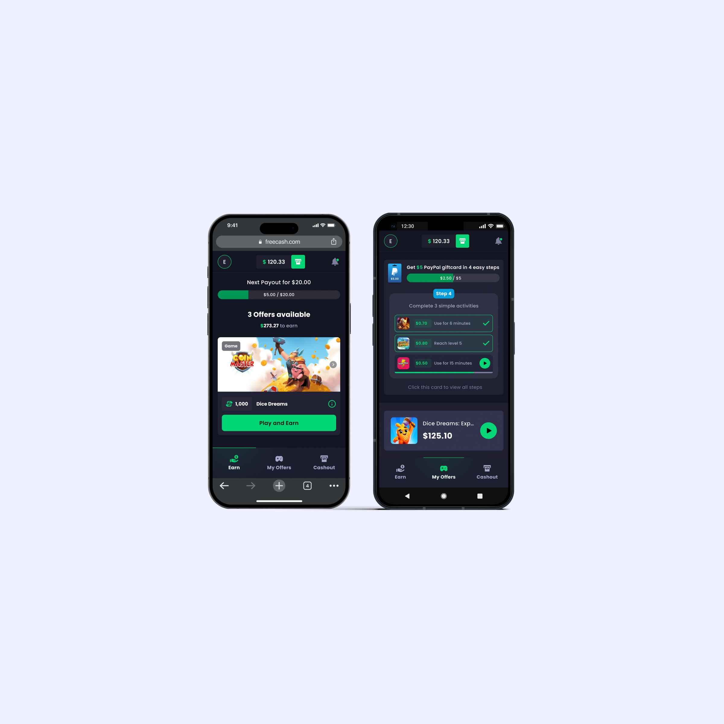 Freecash Reward-Based User Acquisition Interface