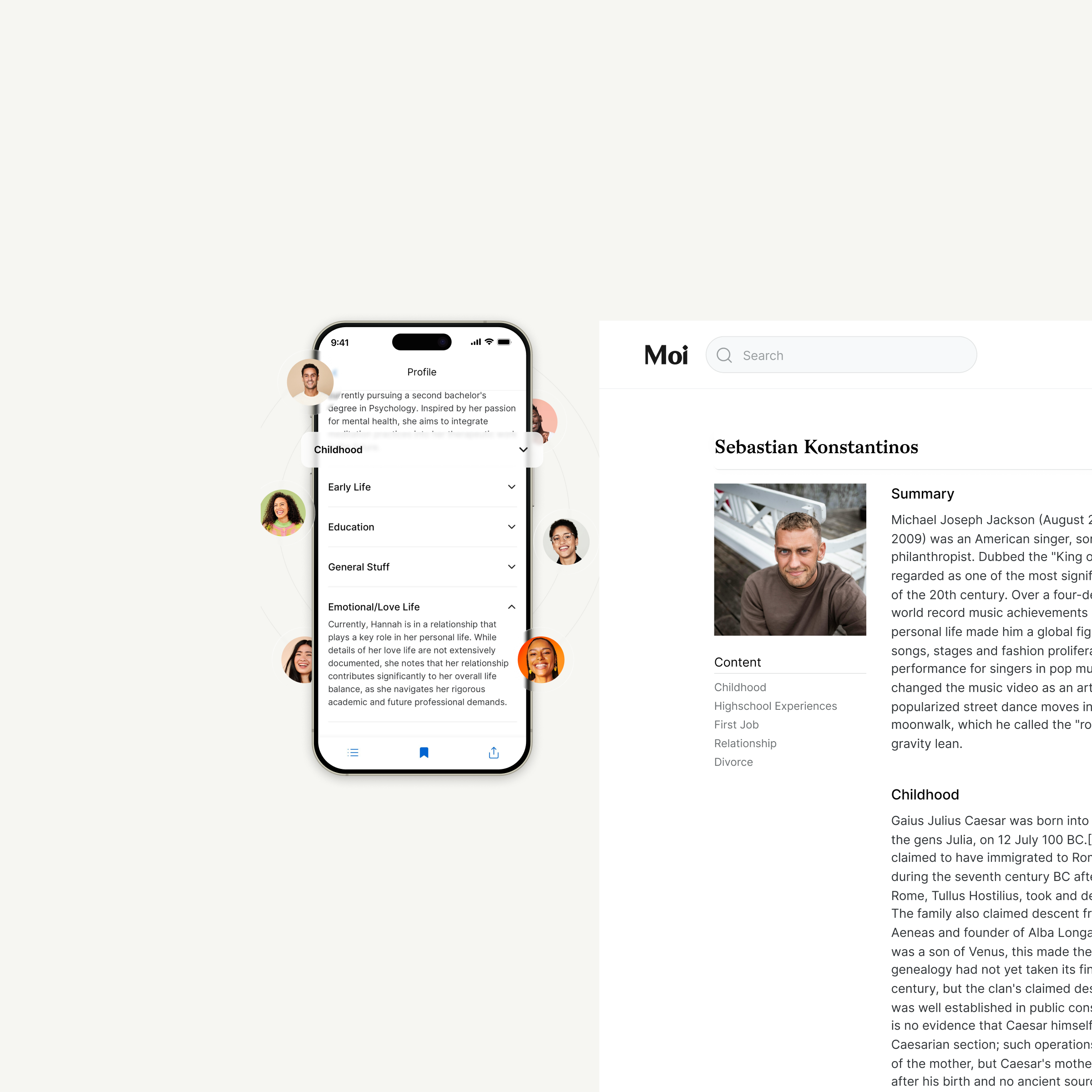 Wikimoi AI Digital Twin Interface